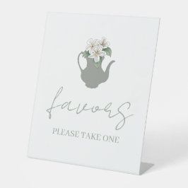 Garden Tee Gastgeschenke Unterschreiben Sockelschild