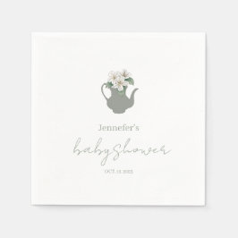 Garden Tee Party Babydusche Serviette