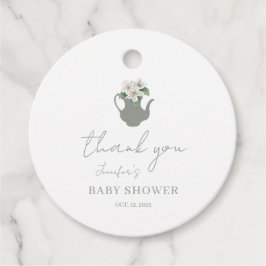 Garden Tee Party Vielen Dank für Ihre Unterstützun Geschenkanhänger