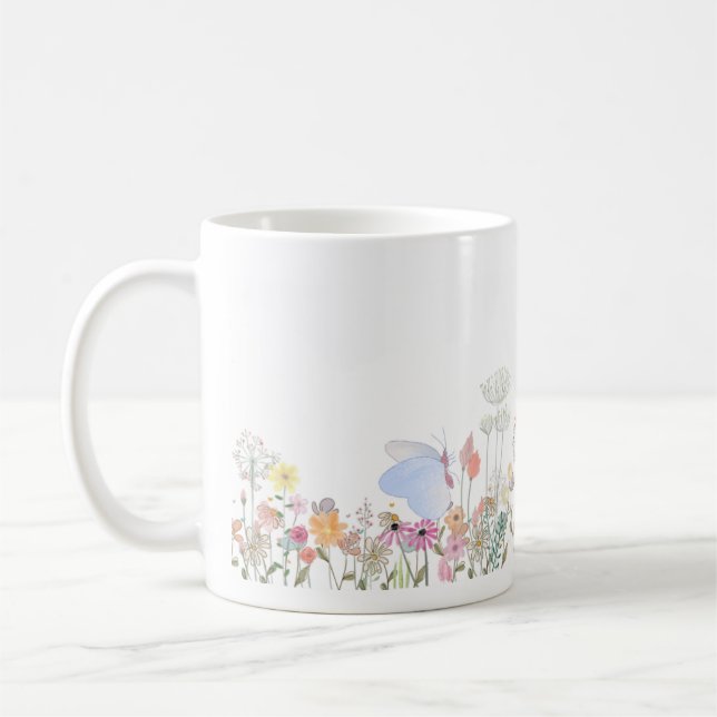 Garden - Textless Water Color  Kaffeetasse (Links)