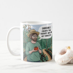Garden Therapy Sip Your Way to Tomato Bliss Kaffeetasse