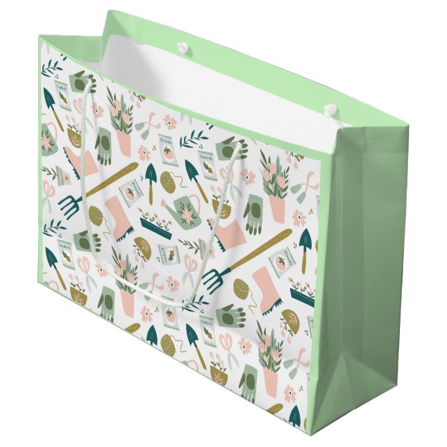 Garden Time Geschenktasche Große Geschenktüte (Vorderseite Schrägansicht)