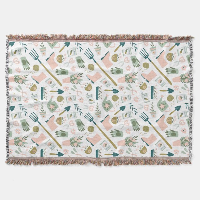 Garden Time Throw Decke (Vorderseite)