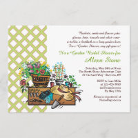 Garden Tools Bridal Dusche Einladung