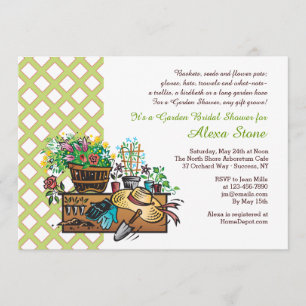 Garden Tools Bridal Dusche Einladung