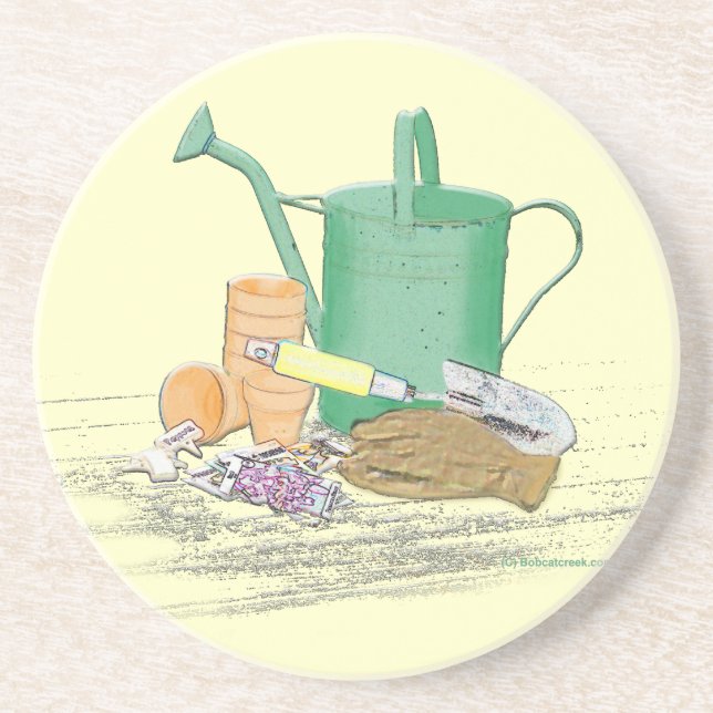 Garden Tools Garden Sandstein Untersetzer (Vorne)