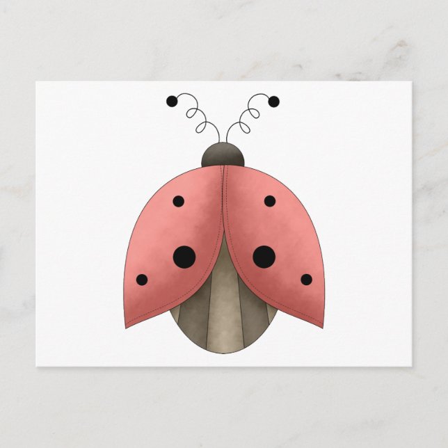 Garden Treasures - Ladybug Postkarte (Vorderseite)