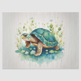 Garden Turtle Serenity Seidenpapier