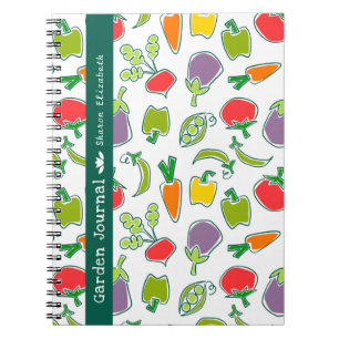 Garden Veggies Personalisiert Garden Journal Notizblock