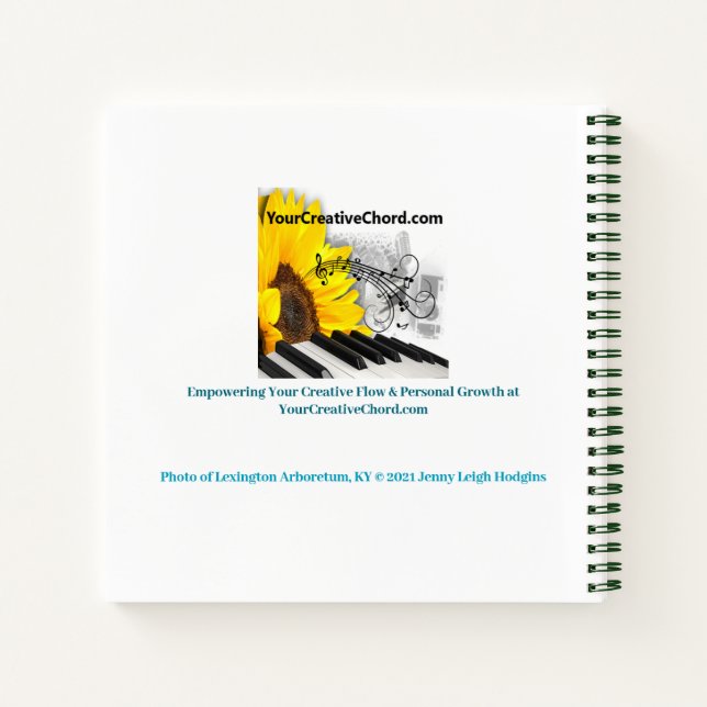 Garden View Dream Big Notizbuch (Rückseite)