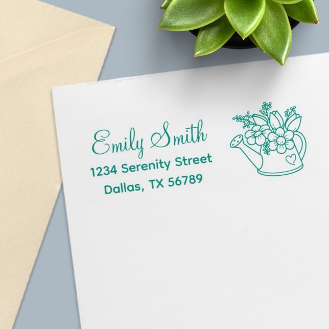 Garden Watering Dose mit Blume Adresse Permastempel (Von Creator hochgeladen)