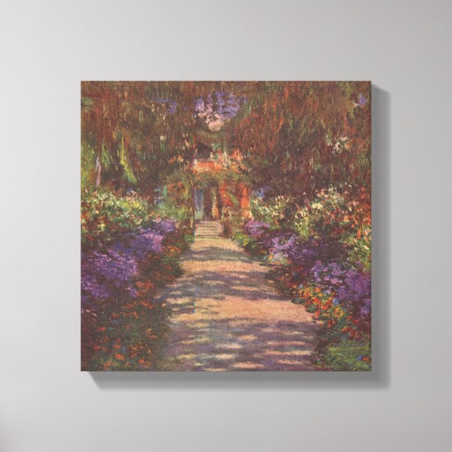 Garden Way - Claude Monet - c1902 Leinwanddruck (Vorderseite)