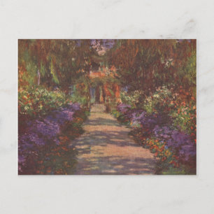 Garden Way - Claude Monet - c1902 Postkarte