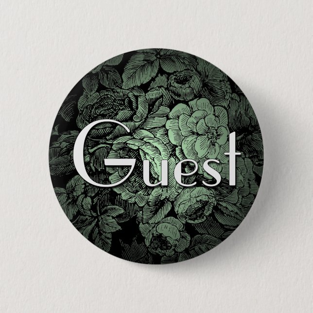 Garden Wedding Button: Gast Button (Vorderseite)