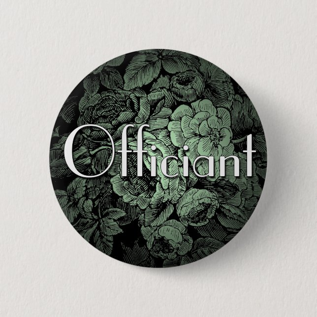 Garden Wedding Button: Offizier Button (Vorderseite)