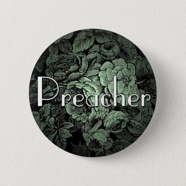 Garden Wedding Button: Preacher Button (Vorderseite)