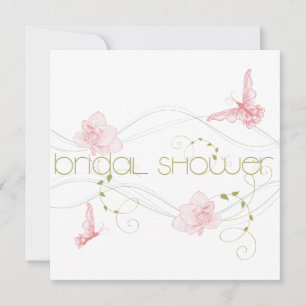 Garden Wedding Pink Lilies Brautparty Einladung