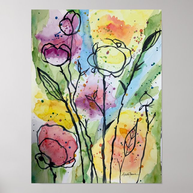 Garden Whimsy Poster (Vorne)