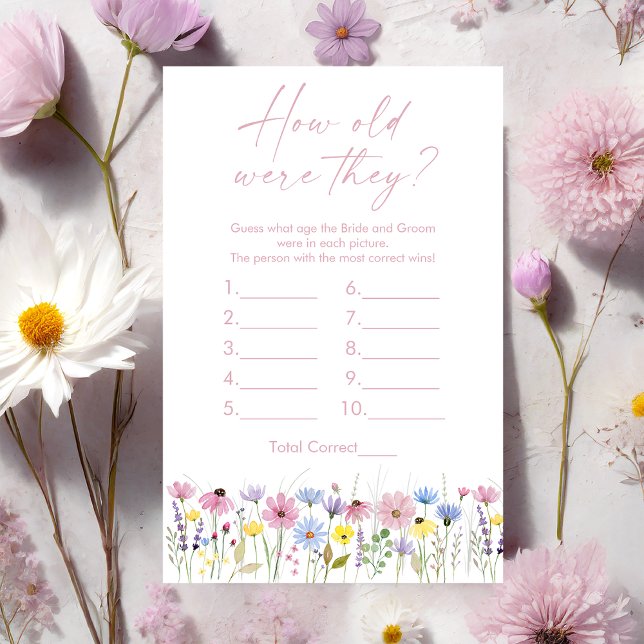 Garden Wildflowers How Old Were They Bridal Game (Von Creator hochgeladen)
