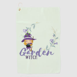 GARDEN WITCH - Personalize with text, spell, sigil Golfhandtuch
