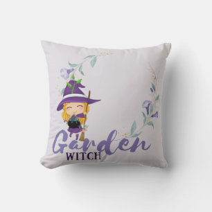 GARDEN WITCH - Personalize with text, spell, sigil Kissen