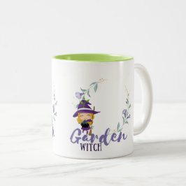 GARDEN WITCH - Personalize with text, spell, sigil Zweifarbige Tasse