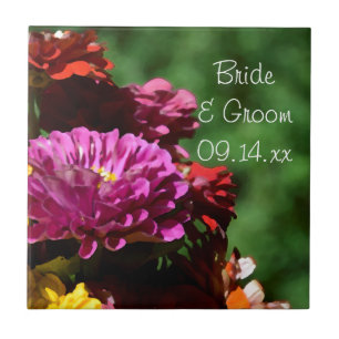 Garden Zinnia Blume Hochzeit Fliese