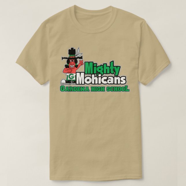 Gardena High School Mighty Mohicans T T-Shirt (Design vorne)