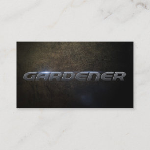 Gardener business card visitenkarte