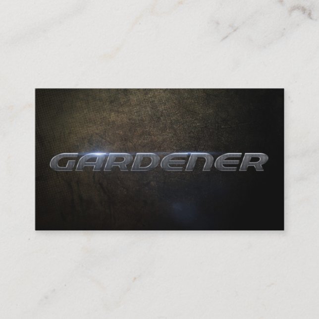 Gardener business card visitenkarte (Vorderseite)