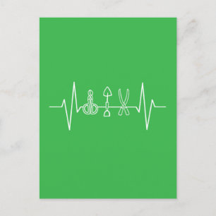 Gardener - Garden Tools Heartbeat Gardener Geschen Feiertagspostkarte