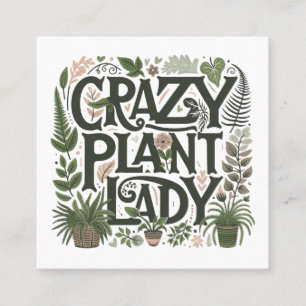 Gardener Landscaper Grüne Quadratische Visitenkarte