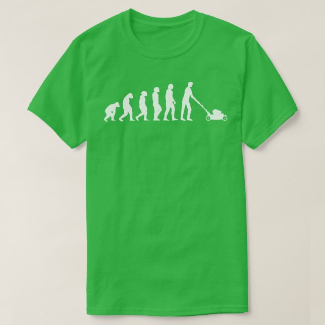Gardener Lawn Mower Evolution T-Shirt (Design vorne)