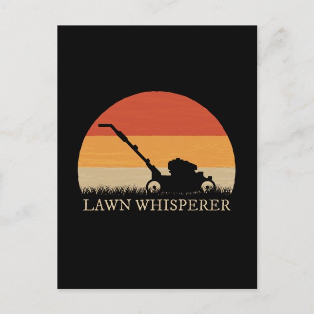 Gardener - Lawn Whisperer Postkarte (Vorderseite)
