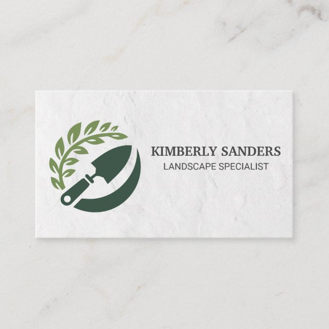 Gardener Logo | Landscaping | Trees Visitenkarte (Vorderseite)