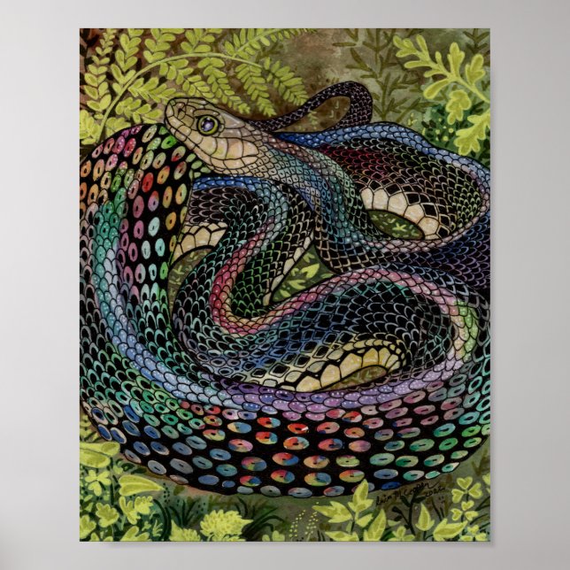 Gardener Snake Study Beyond the Skin Poster (Vorne)