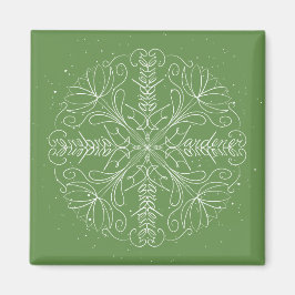 Gardener - Snowflake Word Art Magnet