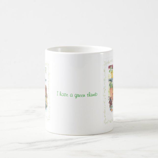 Gardener Teddy Bear Kaffeetasse (Mittel)