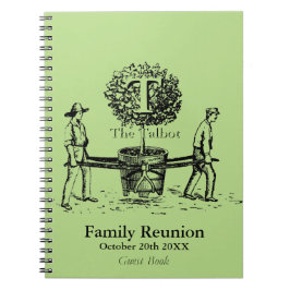 Gardeners Family Wiedersehen Guest Book individuel Notizblock