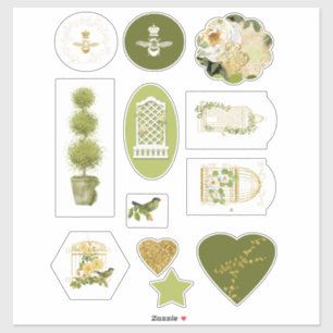 Gardener's Scrapbook Stickers Aufkleber