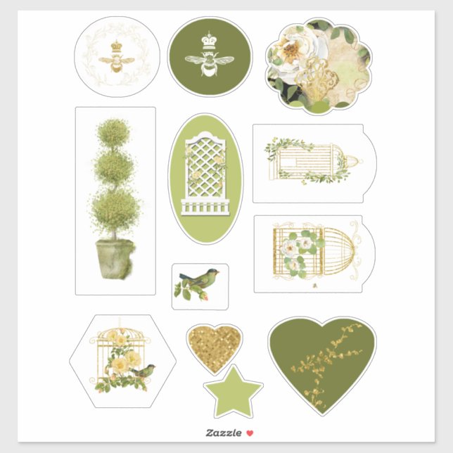 Gardener's Scrapbook Stickers Aufkleber (Blatt)
