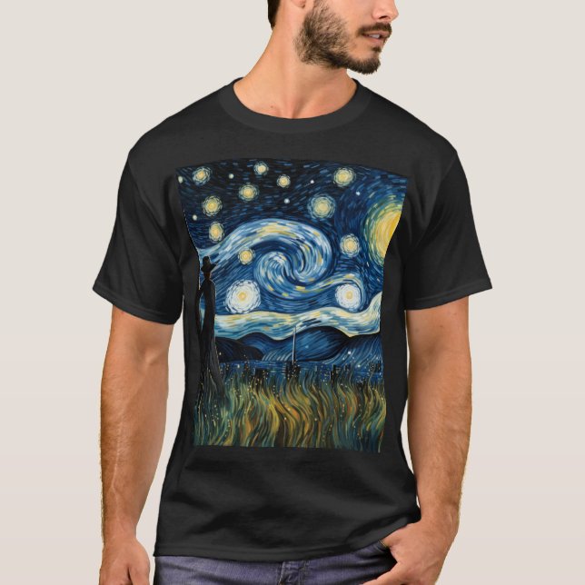Gardeners Starry Night Shirt Van Gogh Inspiriert (Vorderseite)