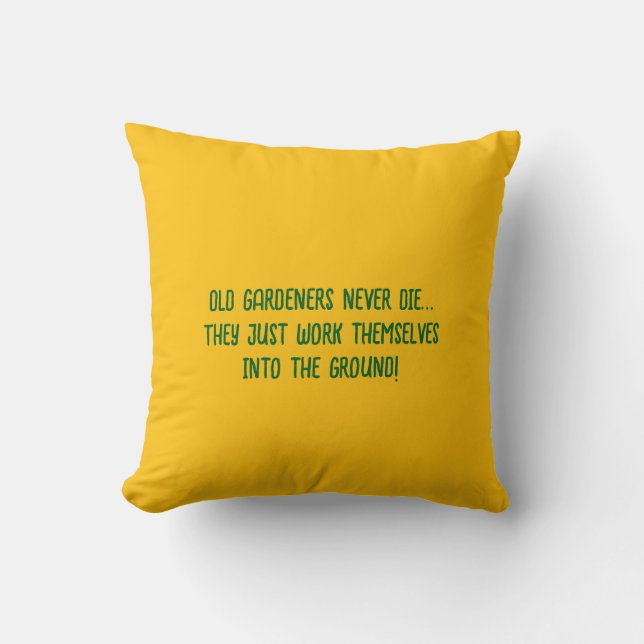 Gardeners Throw Pillow Kissen (Vorderseite)