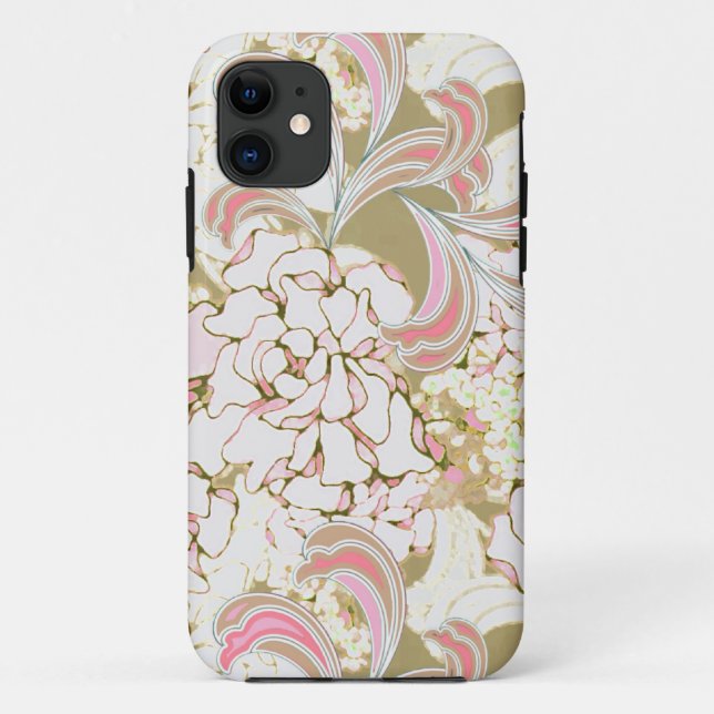 Gardenia-Flamingo Case-Mate iPhone Hülle (Rückseite)