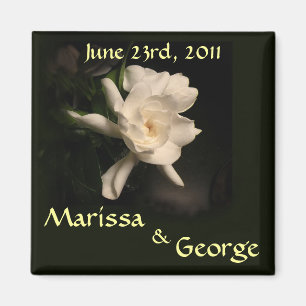 Gardenia Save the Date, der Magneten Wedding ist Magnet