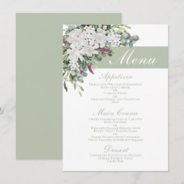 Gardenia / Snapdragon 4,5" x 6,25" Menü "Seite" Menükarte