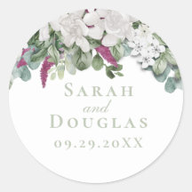 Gardenia/Snapdragon Sage Wedger Sticker