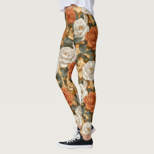 Gardenien Blumen Fitness Mode Gardenien Floral Leggings