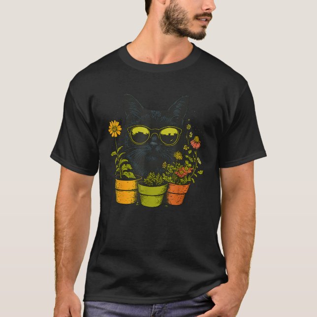 Gardening Because Punching People is Wrong Funny C T-Shirt (Vorderseite)