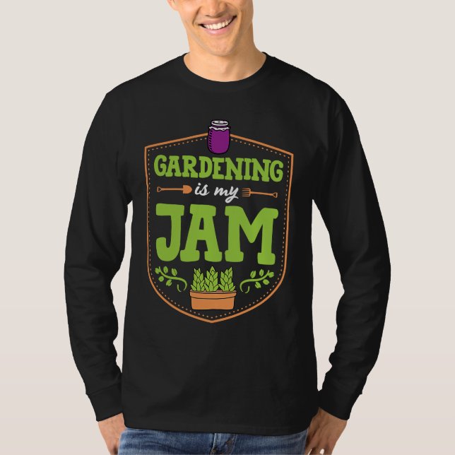 Gardening Is My Jam Funny Cute Fruit Container Gar T-Shirt (Vorderseite)
